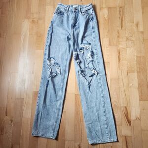 PACSUN Ripped 90's Boyfriend Jeans, Size 24, Inseam 32"